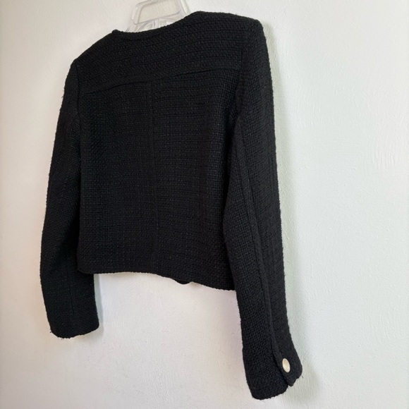 REISS Esmie Cropped Jacket Double Breasted Wool Blend Size 6 - Picture 4 of 13